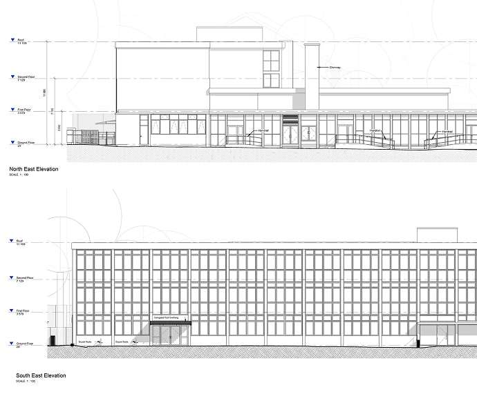 External elevations