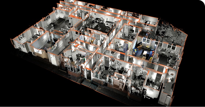 3D building illustrating government property environments, supported by accurate building data, portfolio insights, and efficient asset management