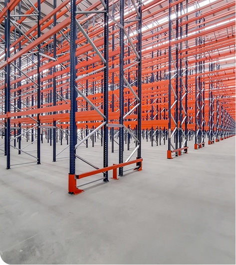 Inside of building illustrating industrial and logistics property solutions, supported by accurate building data and portfolio insights