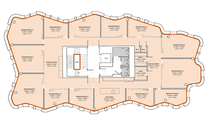 RICS-compliant floorplan verified by Stak, illustrating accurate building measurements and spatial data